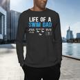 Life Of A Swim Dad Of A Swimmer Dad Swimming Father Men's Long Sleeve T-Shirt