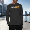 Muay Thai The Art Of Eight Limbs Kickboxing And MMA Fighter Men's Long Sleeve T-Shirt Muay Thai The Art Of Eight Limbs Kickboxing And MMA Fighter Men's Long Sleeve T-Shirt