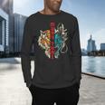 Muay Thai Thai Boxing Dragon Tiger Men's Long Sleeve T-Shirt