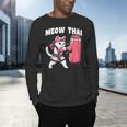 Muay Thai Cat Meow Thai Women Neko Costume Muay Thai Men's Long Sleeve T-Shirt