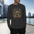 Muay Thai Clinch Vintage Thai Boxing Fighter Art Men's Long Sleeve T-Shirt