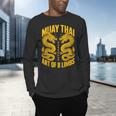 Muay Thai Dragons Thai Boxing Fighter Men's Long Sleeve T-Shirt