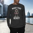 Muay Thai Elephant Kickboxing And Elephant Thai Men's Long Sleeve T-Shirt