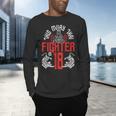Muay Thai Fighter Is 18 Thai Boxing Muay Thai 18th Birthday Men's Long Sleeve T-Shirt