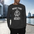 Muay Thai Gorilla Kickboxing And Gorilla Thai Boxing Men's Long Sleeve T-Shirt Muay Thai Gorilla Kickboxing And Gorilla Thai Boxing Men's Long Sleeve T-Shirt