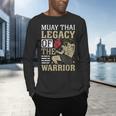 Muay Thai Legacy Of The Warrior Muay Thai Men's Long Sleeve T-Shirt Muay Thai Legacy Of The Warrior Muay Thai Men's Long Sleeve T-Shirt