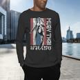 Muay Thai Shirt Thailand Flag Martial Arts Shirt Men's Long Sleeve T-Shirt