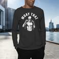 Muay Thai Skeleton Fighter MMA Club Coach Martial Arts Fight Men's Long Sleeve T-Shirt Muay Thai Skeleton Fighter MMA Club Coach Martial Arts Fight Men's Long Sleeve T-Shirt