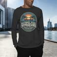 National Park Voyageurs Retro Sunset Canoe Paddling Badge Men's Long Sleeve T-Shirt