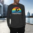 I Pee In Pools Swimmer Swimming Coach Player Graphic Men's Long Sleeve T-Shirt