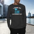 Pool Boy For Swimming Pool Service Guy Men's Long Sleeve T-Shirt