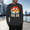 Pool Guy Swimming Attendant Attendants Rescuer Men's Long Sleeve T-Shirt
