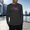 Silhouette Icon Swimmer Stuff Girls Swimming Men's Long Sleeve T-Shirt