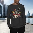 Skeleton Drummer Skull Drum Kit Halloween Sleeveless Men's Long Sleeve T-Shirt Skeleton Drummer Skull Drum Kit Halloween Sleeveless Men's Long Sleeve T-Shirt