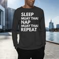Sleep Nap Muay Thai Repeat Lover Martial Arts Men's Long Sleeve T-Shirt