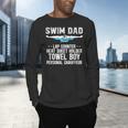 Swim Dad Definition Swimming Dad Of A Swimmer Dad Men's Long Sleeve T-Shirt Swim Dad Definition Swimming Dad Of A Swimmer Dad Men's Long Sleeve T-Shirt