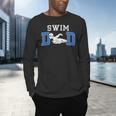 Swim Dad Of A Swimmer Dad Proud Swim Father Swimming Dad Men's Long Sleeve T-Shirt Swim Dad Of A Swimmer Dad Proud Swim Father Swimming Dad Men's Long Sleeve T-Shirt