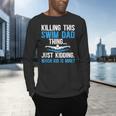 This Swim Dad Thing Swimming Dad Of A Swimmer Father Men's Long Sleeve T-Shirt This Swim Dad Thing Swimming Dad Of A Swimmer Father Men's Long Sleeve T-Shirt