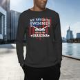 Swim Grandma Tshirt US American Flag Swimming Tee Men's Long Sleeve T-Shirt Swim Grandma Tshirt US American Flag Swimming Tee Men's Long Sleeve T-Shirt