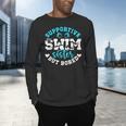 Swim Sister Supportive Swimming Sister Of A Swimmer Sis Men's Long Sleeve T-Shirt Swim Sister Supportive Swimming Sister Of A Swimmer Sis Men's Long Sleeve T-Shirt