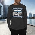 Swim Team Swimming Coach Quote Swim Breathing Joke Men's Long Sleeve T-Shirt
