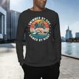 Swimmer By Day Gamer By Night Swimming Vintage Gaming Swim Men's Long Sleeve T-Shirt
