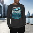 Swimmers Do More Kicks I For Swimming Lovers Men's Long Sleeve T-Shirt Swimmers Do More Kicks I For Swimming Lovers Men's Long Sleeve T-Shirt