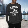 Swimming Competitive Freestyle Swim For Swimmer Men's Long Sleeve T-Shirt