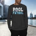 Swimming Swimmer Swim Pool Patrol Coach Dad Men's Long Sleeve T-Shirt