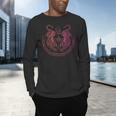 Thai Tattoo Twin Tiger Sak Yant Muay Thai Thailand Graphic Men's Long Sleeve T-Shirt