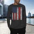 USA Flag Drumsticks Drum Kit Men's Long Sleeve T-Shirt USA Flag Drumsticks Drum Kit Men's Long Sleeve T-Shirt