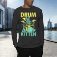 Women's Cute Drummer Cat Drum Kitten Men's Long Sleeve T-Shirt Women's Cute Drummer Cat Drum Kitten Men's Long Sleeve T-Shirt