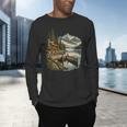 Women's Lakeside Canoe Cabin Escape Scene Men's Long Sleeve T-Shirt
