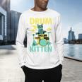 Cute Drummer Cat Drum Kitten Men's Long Sleeve T-Shirt