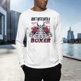 Don't Mess With A Boxer Kickboxer Fan Muay Thai Boxing Men's Long Sleeve T-Shirt Don't Mess With A Boxer Kickboxer Fan Muay Thai Boxing Men's Long Sleeve T-Shirt