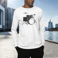 Drum Kit Drummer Band Musical Instrument Rock Music Raglan Baseball Tee Men's Long Sleeve T-Shirt