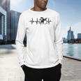 Drum Kit Pulse Line Rock Artist Drum Set Men's Long Sleeve T-Shirt Drum Kit Pulse Line Rock Artist Drum Set Men's Long Sleeve T-Shirt