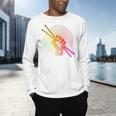 Drummer Drumsticks Fist Drum Kit Sweatshirt Men's Long Sleeve T-Shirt Drummer Drumsticks Fist Drum Kit Sweatshirt Men's Long Sleeve T-Shirt