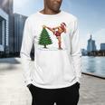 Festive Muay Thai Santa Christmas Men's Long Sleeve T-Shirt