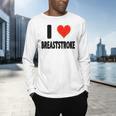 I Love Breaststroke Heart Swim Swimmer Pool Swimming Men's Long Sleeve T-Shirt I Love Breaststroke Heart Swim Swimmer Pool Swimming Men's Long Sleeve T-Shirt