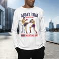Muay Thai Boxing Spirit Martial Art Men's Long Sleeve T-Shirt