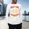 Muay Thai Tiger Kickboxing Gym MMA Street Fight Kickboxing Men's Long Sleeve T-Shirt