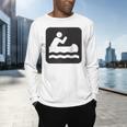 Outdoors Water Sports Canoe Canoeist Raglan Baseball Tee Men's Long Sleeve T-Shirt