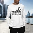 Swimming Instructor Lesson Swim Coach Men's Long Sleeve T-Shirt