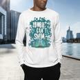 Swimming Quote Zombies Can't Swim For Swimmer Men's Long Sleeve T-Shirt