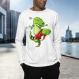 T-Rex Dinosaur Muay Thai Boxing Karate Martial Arts Kung Fu Men's Long Sleeve T-Shirt