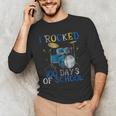 100th Day Of SchoolShirt Happy 100 Days Drum Kit Music Men's Long Sleeve T-Shirt