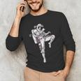Astronaut Muay Thai Boxing Karate Kickboxing Martial Arts Men's Long Sleeve T-Shirt Astronaut Muay Thai Boxing Karate Kickboxing Martial Arts Men's Long Sleeve T-Shirt
