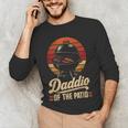 BBQ Dad Daddio Of The Patio Fathers Day Grilling Men's Long Sleeve T-Shirt BBQ Dad Daddio Of The Patio Fathers Day Grilling Men's Long Sleeve T-Shirt