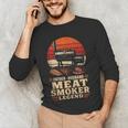 BBQ Dad Father Husband Meat Smoker Legend Men's Long Sleeve T-Shirt